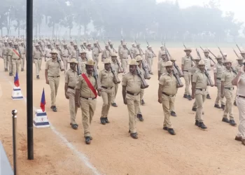 ಚಾಮರಾಜನಗರ ಜಿಲ್ಲಾ ಪೊಲೀಸ್ ವಾರದ ಪರೇಡ್ ಪರಿಶೀಲನೆ,