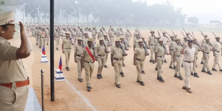 ಚಾಮರಾಜನಗರ ಜಿಲ್ಲಾ ಪೊಲೀಸ್ ವಾರದ ಪರೇಡ್ ಪರಿಶೀಲನೆ,