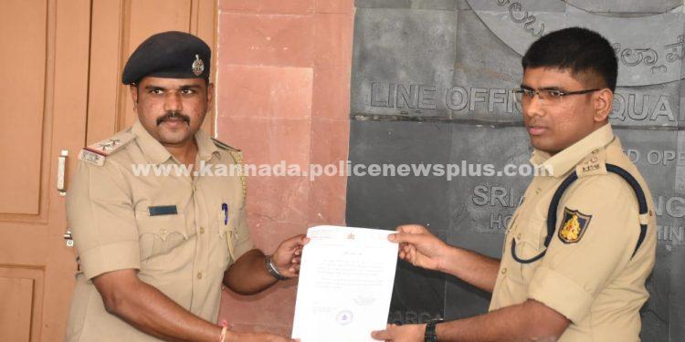 ಮೋಟಾರು ಸೈಕಲ್ ಕಳ್ಳತನ ಪ್ರಕರಣದ ಯಶಸ್ಸಿಗಾಗಿ ಸೇಡಂ ಪೊಲೀಸ್ ತಂಡವನ್ನು ಗೌರವಿಸಲಾಯಿತು