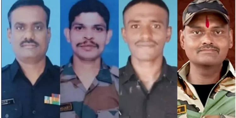 ನಾಲ್ವರು ವೀರ ಸೈನಿಕರನ್ನು ಕಳೆದುಕೊಂಡ ಕರ್ನಾಟಕ ಶೋಕ ವ್ಯಕ್ತಪಡಿಸಿದೆ