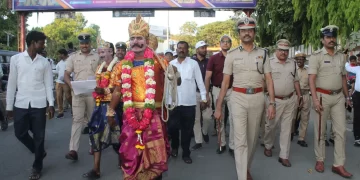 ಕಲಬುರ್ಗಿ ಪೊಲೀಸ್ ಆಯುಕ್ತರು ಸಂಚಾರ ಜಾಗೃತಿ ನಡಿಗೆಗೆ ಚಾಲನೆ ನೀಡಿದರು