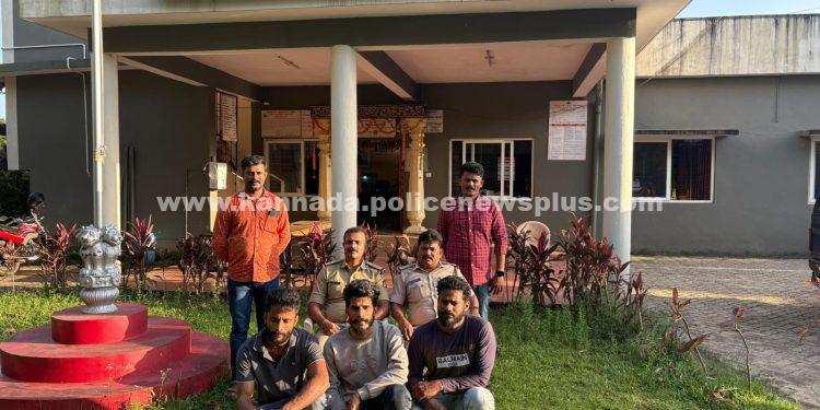 ಅಜೆಕಾರು ದನ ಕಳ್ಳತನ ಪ್ರಕರಣ ಭೇದನೆ: ಮೂವರು ಆರೋಪಿಗಳ ಬಂಧನ