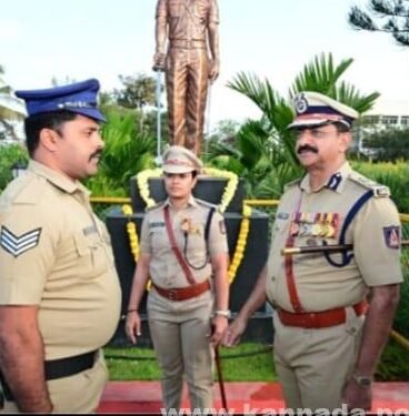 ದಾವಣಗೆರೆಯಲ್ಲಿ ಪೊಲೀಸ್ ಸಿಬ್ಬಂದಿಗೆ ಪೀಕ್ಡ್ ಕ್ಯಾಪ್ ವಿತರಣೆ