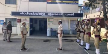 ಸಂತೇಮರಹಳ್ಳಿ ಠಾಣೆ ಕಾರ್ಯವೈಖರಿ ಪರಿಶೀಲನೆ