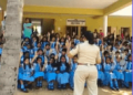 ಶಾಲಾ ಮಕ್ಕಳಿಗೆ ರಸ್ತೆ ಜಾಗೃತಿ