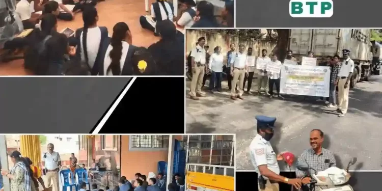 ಸಂಚಾರ ಪೊಲೀಸರ ರಸ್ತೆ ಜಾಗೃತಿ ಅಭಿಯಾನ