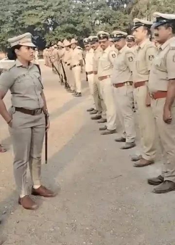 ಎಸ್‌ಪಿ ಉಮಾ ಪ್ರಶಾಂತ್ ಪರೇಡ್ ಪರಿಶೀಲನೆ