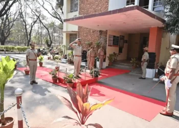 ಶಿವಮೊಗ್ಗ ಜಿಲ್ಲಾ ಪೊಲೀಸ್ ಕಚೇರಿಗೆ ಡಿಜಿಪಿ ಭೇಟಿ