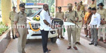 ಉಡುಪಿ ಜಿಲ್ಲಾ ಪೊಲೀಸರಿಗೆ ಬೊಲೆರೊ ಜೀಪ್ ಹಸ್ತಾಂತರಿಸಿದ ಶಾಸಕ ಕಿರಣ್ ಕೊಡ್ಗಿ