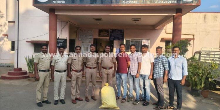 ಗಾಂಜಾ ಸಾಗಣೆ ಆರೋಪಿಗಳ ಬಂಧನ