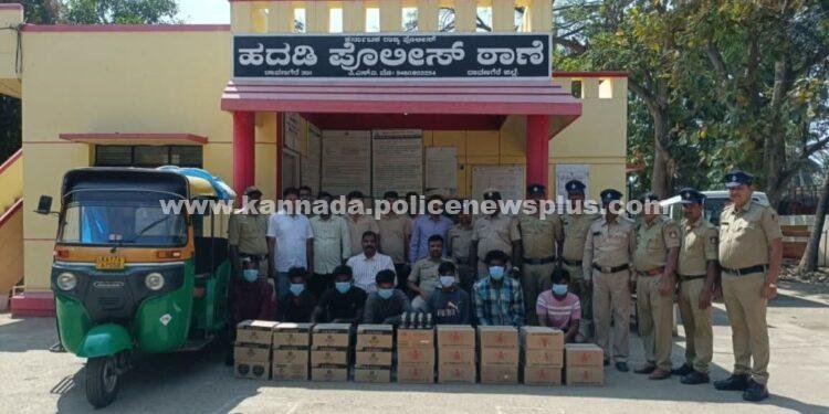 ಹದಡಿ ಪೊಲೀಸರ ಸಾಧನೆ