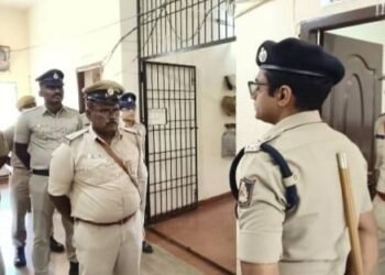 ಆಗುಂಬೆ ಠಾಣೆಗೆ ಹಿರಿಯ ಅಧಿಕಾರಿ ಭೇಟಿ