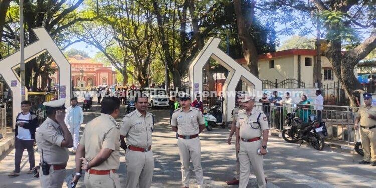 ಭಾರತ್ ಬಂದ್ ವೇಳೆ ಬಂದೋಬಸ್ತ್ ಪರಿಶೀಲನೆ