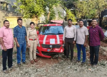 ಹನೂರು ಠಾಣೆಯಿಂದ ಫುಟ್ ಪೆಟ್ರೋಲಿಂಗ್