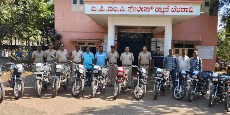 ಇಬ್ಬರು ದ್ವಿಚಕ್ರ ವಾಹನ ಕಳ್ಳರ ಬಂಧನ, 13 ಬೈಕ್ ಜಪ್ತಿ