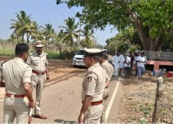 ಮುಖ್ಯಮಂತ್ರಿ ಭೇಟಿಗೆ ಭದ್ರತೆಯನ್ನು ಎಸ್ಪಿ ಪರಿಶೀಲಿಸಿದರು