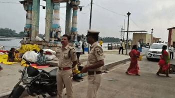 ಯುಗಾದಿ ಹಬ್ಬದ ಭದ್ರತೆಯನ್ನು ಎಸ್ಪಿ ಪರಿಶೀಲಿಸಿದರು