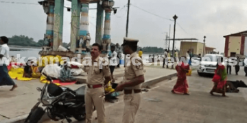 ಯುಗಾದಿ ಹಬ್ಬದ ಭದ್ರತೆಯನ್ನು ಎಸ್ಪಿ ಪರಿಶೀಲಿಸಿದರು