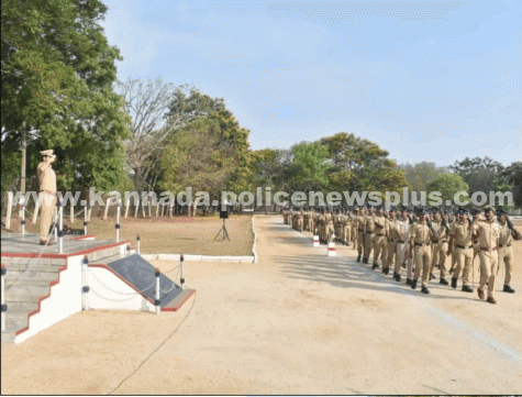 ಕೆಜಿಎಫ್ ಪೊಲೀಸ್ ಪರೇಡ್ ಪರಿಶೀಲನೆ, ಮಾರ್ಗದರ್ಶನ ಬಿಡುಗಡೆ