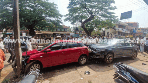 ಶಿರ್ವ: ಸರಣಿ ಅಪಘಾತ ಸವಾರ ಅಪಾಯದಿಂದ ಪಾರು