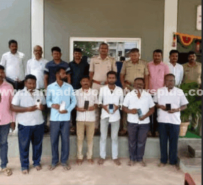ಕಳೆದುಹೋದ ಮೊಬೈಲ್ ಫೋನ್ಗಳನ್ನು ಪೊಲೀಸರು ವಶಪಡಿಸಿಕೊಂಡಿದ್ದಾರೆ