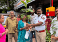 ಪರಿಸರಕ್ಕಾಗಿ ಪೊಲೀಸರು ಸಸಿಗಳನ್ನು ವಿತರಿಸಿದರು
