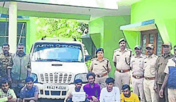 ಅರಣ್ಯ ಅಧಿಕಾರಿಗಳು ಏಳು ಬೇಟೆಗಾರರನ್ನು ಬಂಧಿಸಿದ್ದಾರೆ