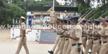 ಕೆಜಿಎಫ್ ಪೊಲೀಸ್ ಪರಿಶೀಲನಾ ಸಾಪ್ತಾಹಿಕ ಪರೇಡ್