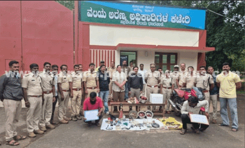 ಜಿಂಕೆ ಬೇಟೆಯನ್ನು ಅರಣ್ಯ ಅಧಿಕಾರಿಗಳು ಭೇದಿಸಿದ್ದಾರೆ