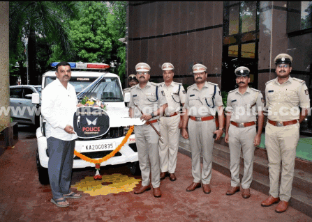 ಶಾಸಕರಿಂದ ಪೊಲೀಸರಿಗೆ ಗಸ್ತು ವಾಹನ ದೇಣಿಗೆ