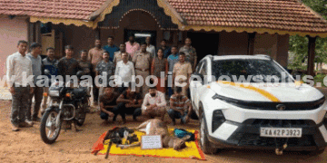 ವನ್ಯಜೀವಿ ಬೇಟೆಗಾರರ ​​ಬಂಧನ, ಶಸ್ತ್ರಾಸ್ತ್ರ ವಶ