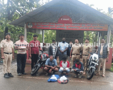 ನರಾಪುರ ಪೊಲೀಸರು ಗಾಂಜಾ ಮೇಲೆ ದಾಳಿ