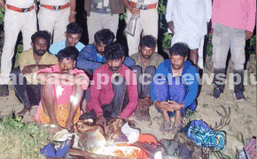 ಐದು ಬಂದೂಕುಗಳೊಂದಿಗೆ ಏಳು ಬೇಟೆಗಾರರ ​​ಬಂಧನ