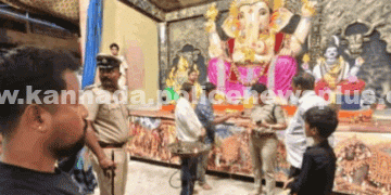 ಗಣೇಶೋತ್ಸವ ಭದ್ರತಾ ವ್ಯವಸ್ಥೆಗಳನ್ನು ಎಸ್ಪಿ ಪರಿಶೀಲಿಸಿದರು