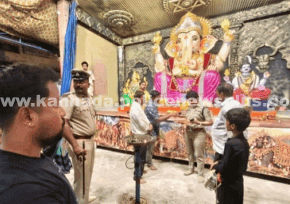 ಗಣೇಶೋತ್ಸವ ಭದ್ರತಾ ವ್ಯವಸ್ಥೆಗಳನ್ನು ಎಸ್ಪಿ ಪರಿಶೀಲಿಸಿದರು
