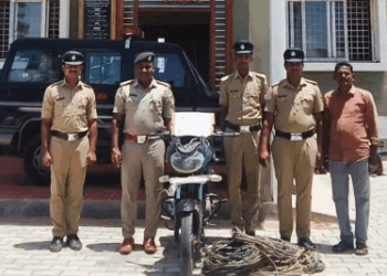 ಬೂದಿಕೋಟೆ ಪೊಲೀಸರು ಕೇಬಲ್ ಕಳ್ಳತನ ಪ್ರಕರಣವನ್ನು ಭೇದಿಸಿದ್ದಾರೆ