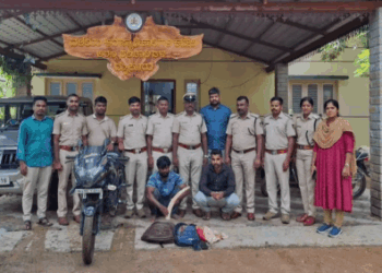 ವನ್ಯಜೀವಿ ಬೇಟೆ ಶಂಕಿತರಿಬ್ಬರನ್ನು ಬಂಧಿಸಿದ ಅರಣ್ಯ ಸಂಚಾರಿ ದಳ