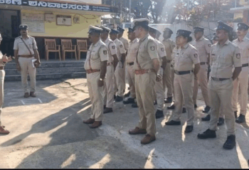 ಶನಿವಾರಸಂತೆ ಪೊಲೀಸ್ ಠಾಣೆಯ ಪರಿಶೀಲನೆ ಕೊಡಗು ಎಸ್ಪಿ